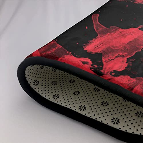Sweet Tang Shaggy Area Rugs For Bedroom, Non-Shedding Doormat Entryway Rug Kitchen Rugs, Soft Plush Accent Floor Carpet 60Inchx39Inch, Classic Horror Blood Splatter Black Red Room Decor, 60X39 Inch #TOP4