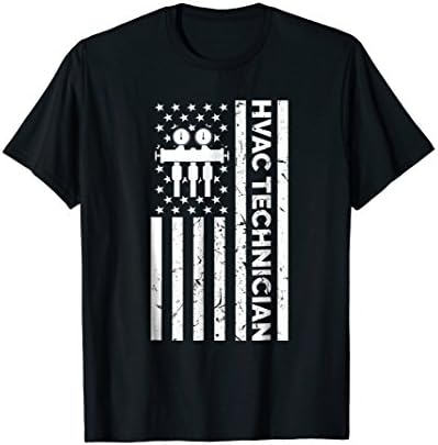 Hvac Tech GiftsHvac Tech Gift TShirt Flag T-Shirt