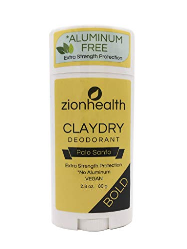 Zion Health Clay Dry Bold Deodorant Stick 2.8 Oz Palo Santo #TOP5