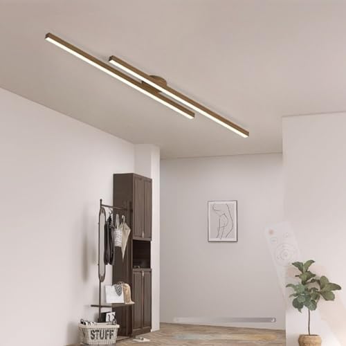 Plafonnier LED double rectangulaire dimmable 2700K-6500K avec télécommande