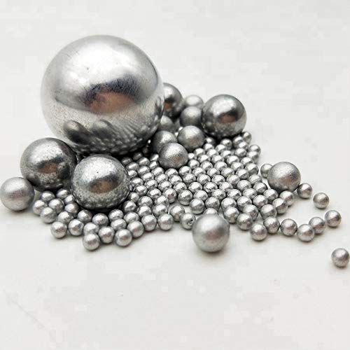 Generic 50pcs Pure Aluminum Ball aluminums Alloy Laboratory Precision Aluminum Balls 1/1.1/1.2/1.5mm - (Color: 1mm Diameter)