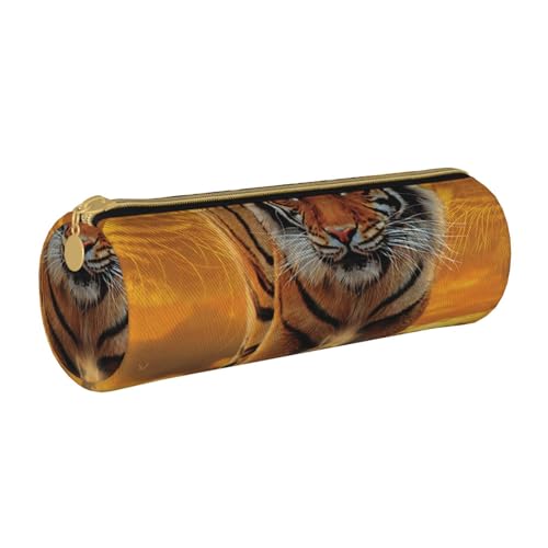 KUDGAWGS Trousse ronde en cuir Space Planet pour filles et garçons, trousse à crayons, organiseur pour l'école, le bureau, les enfants, les adolescents et...