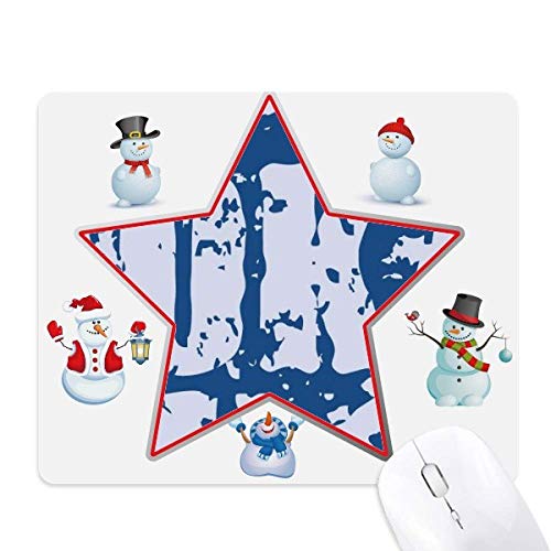 Tapis de souris rond bonhomme de neige une idée cadeau de Noël unique