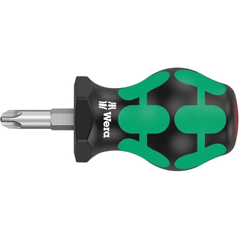 Chave de Fenda Phillips Stubby Wera 350 PH #3 com Haste de 25 mm Modelo 05008852001