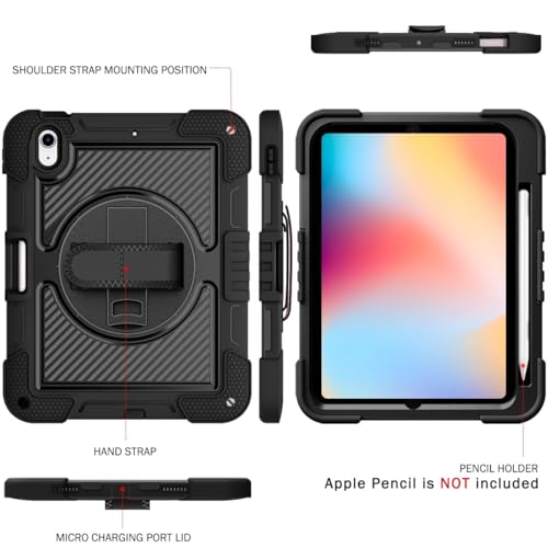 Coque iPad 11 génération 2025 antichoc protection robuste premium noire