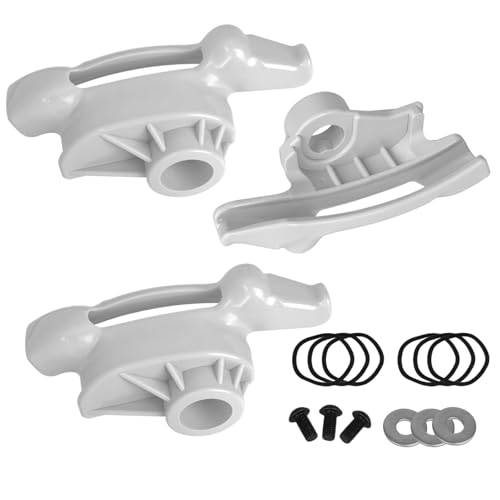 Image of 3 Pack TC184432 Tire Changer Low Profile Mount Head Compatible with Coats Tire Machine Duck Head Replaces TC184432 8184432 8184426 Nylon Mount /Demount Head Kit