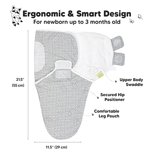 3-Pack Organic Baby Swaddle Sleep Sacks - Newborn Swaddle Sack - Ergonomic Baby Swaddles 0-3 Months - Baby Sleep Sack - Baby Swaddle Blanket Wrap - Baby Swaddle Sack - Baby Swaddle Wrap (Nordic) #TOP1