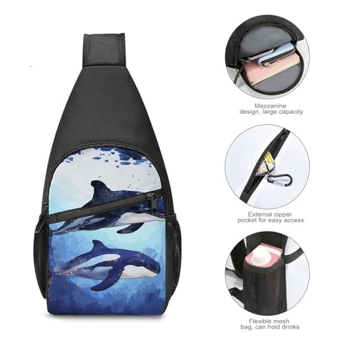 Sling Bag para mujer y hombre mochila pequeña de día miniatura 4