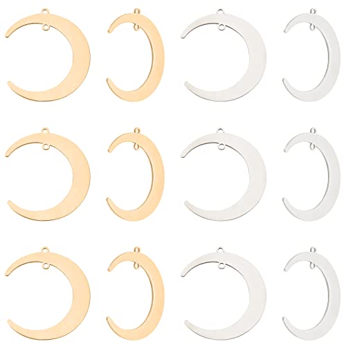 UNICRAFTALE 12pcs Connettori a Forma di Luna Nuova...