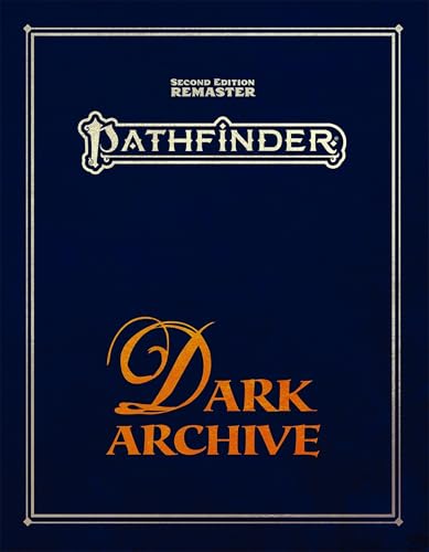 Pathfinder Dark Archive Remastered Special Edition - Faux Leather Deluxe | 2 New Classes Psychic & Thaumaturge | Second Edition RPG Paranormal Guide