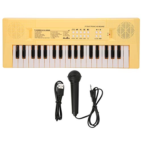 Piano électrique 37 touches Ejoyous avec micro et enregistrement pour débutant