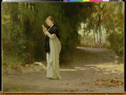 Tableau sur toile La lettre d'amour inspirant Marcus Stone pour votre bureau