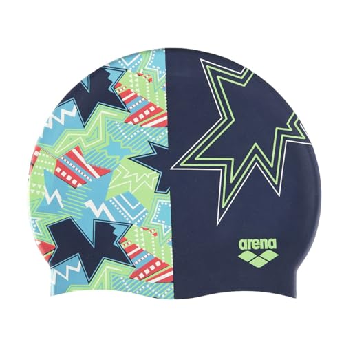 Bonnet de bain arena Print 2 élastique pour homme et femme
