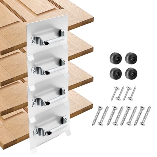 HLXDV Door Painting Stand: Heavy-Duty Steel Racks with 4 Rubber Feet & Ergonomic Handles for Smooth Door Painting Flipping & Drying Ideal for Garage Workshop & Backyard Use (4 Pack)