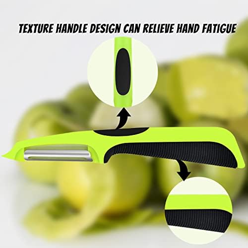 Potato Peeler, Stainless Steel Rotary Vegetable Peeler for Kitchen Fruits Orange Carrots Eggplant Sugar Cane Mango Cucumber Veg Peeler