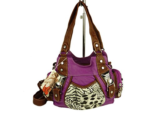 V&C - Bolso al Hombro para Mujer Morado Lila Purple smal