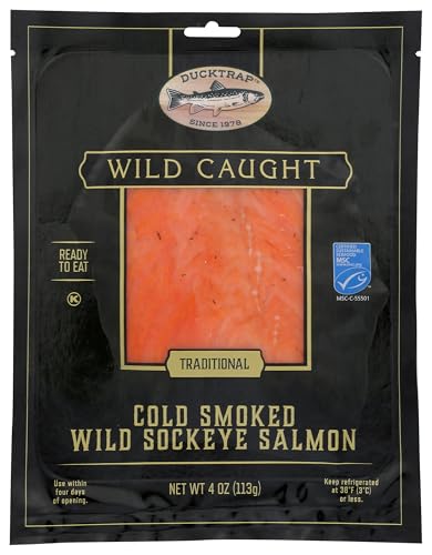 Ducktrap River Smoked Sockeye Salmon, 4 OZ