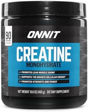ONNIT Creatine Monohydrate Powder – Unflavored, 90-Serving Value ...
