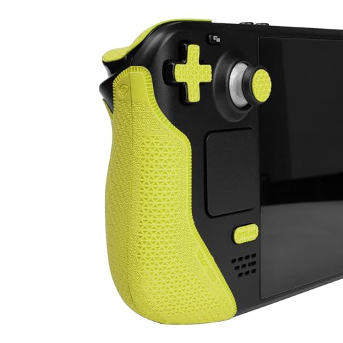 Image of TALONGAMES Controller Grips Compatible with Steam Deck OLED /Steam Deck Controllers, Anti-Slip, Sweat-Absorbent, Textured Skin kit, for Handle Grips, Buttons, Triggers, D-pad (Ultra - Neon)