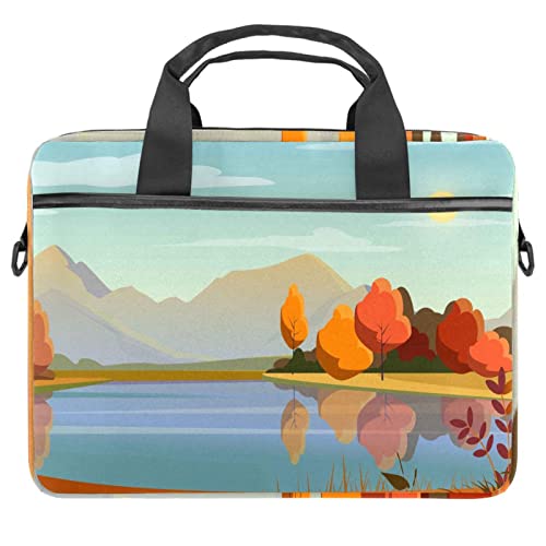 Sacoche pour ordinateur portable 13.3 anti-choc motif paysage coloré