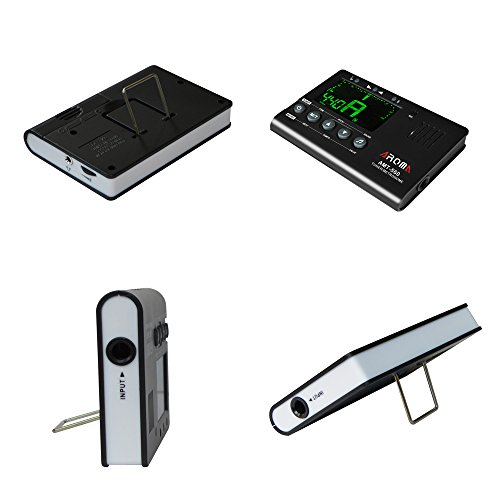 KKmoon Aroma AMT-560 Afinador elétrico e metrônomo microfone embutido com cabo captador de 6,3 mm pa