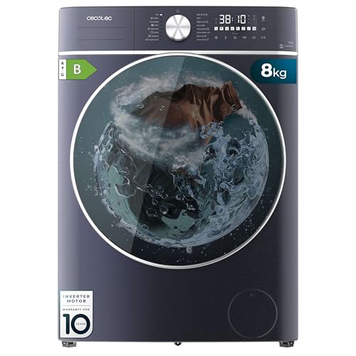 Cecotec Lavadora Secadora 8-5Kg Carga Frontal Bolero Wash&Dry 8580 Inverter Ice Blue...