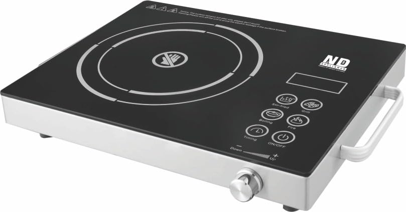 Image of FLARE Classic 2200 Watt Infrared Cooktop | LED Digital Panel | Smart Touch Buttons - Black