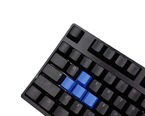 Athyior WSAD Blank Keycaps PBT Teclas Keys Cover DIY Reemplazo Keysets para Juegos Teclados Mecánicos MX (Sin Teclado),Azul