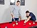 Hathaway Spartan 6 Ft Pool Table, with Ping Pong Multi Game Combo Tables for Family Recreation Game Rooms - Includes Billiard Balls, Cues, Paddles, Brush & More