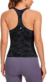 CRZ YOGA Ladies Butterluxe Tank Tops Racerback Sportowy top do jogi i fitnessu z wbudowanym biustonoszem