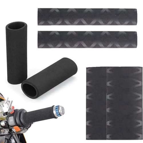 OQKAHIV 3 Pares Universales Para Manillar, Manguito De Manijas De Motocicleta Termorretráctil, Comodidad Antideslizante Antivibración, Suave, Cubre Puños Moto