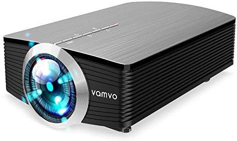 Smartphone Projector for Tablet, Vamvo Mini Portable Video Projector 1080P Support 130" Screen USB/AV/SD/HDMI/VGA Input
