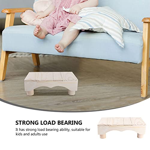 DOITOOL Madeira Passo Fezes Fezes Fezes Higiênico Potty Crianças Aumentando Cadeira Banquinho Do Pia