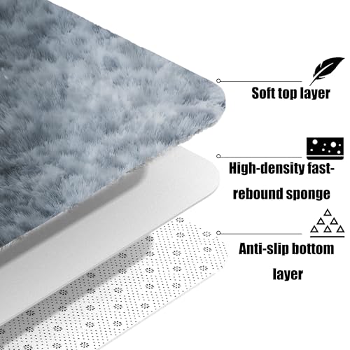 Tapis de salon gris clair pour une décoration cocooning de chambre - 8