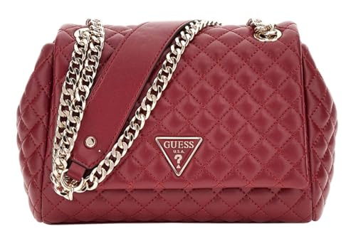 GUESS Eco Rianee Convertible Xbody Flap Bag Claret sac bandoulière femme