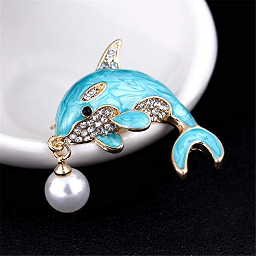 Image of YAZILIND Cute Brooch Men Women Breastpin Fashion Animal brooches pin Rhinestones Clothing Accessories Birthday Corsage Jewelry
