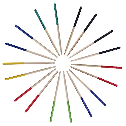 1 par de baquetas 5A para batería, hechas de madera de arce, para niños y adultos, con punta de madera, color 6 miniatura 4