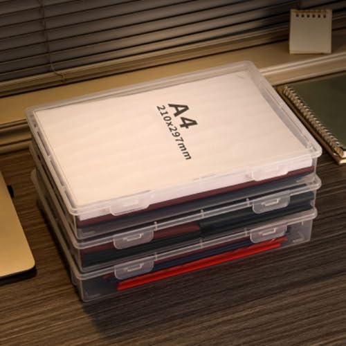 10 Boîtes A4 en plastique transparent pour dossiers M - 6