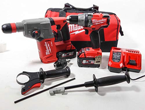 Preisvergleich Produktbild Milwaukee M18ONEPP2N-502B Akku-Kombiset 18V (M18ONEPD + M18CHX) 2x 5,0Ah
