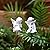 OwMell Set of 2 Decorative Angel Garden Stakes, Small Angel Fairy Garden Angel Ornaments, Cherub Angel Memorial Statue Flower Pot Decorations - Angels