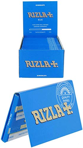 feuilles à rouler courtes rizla+ bleu x 25