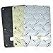 Dopro Diamond Plate Modern ST Strat Back Plate Aluminum Tremolo Trem Back Cover Fits American/Mexican FD Straocaster Silver