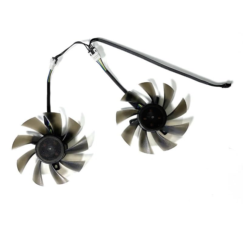 Laptop Parts 2PCS Cooling Fan for Gigabyte for GeForce GTX 1060 G1 Graphics GTX1050 TI RX 480 470 Card Cooler Fans T129215SU PLD09210S12HH(Double Ball)