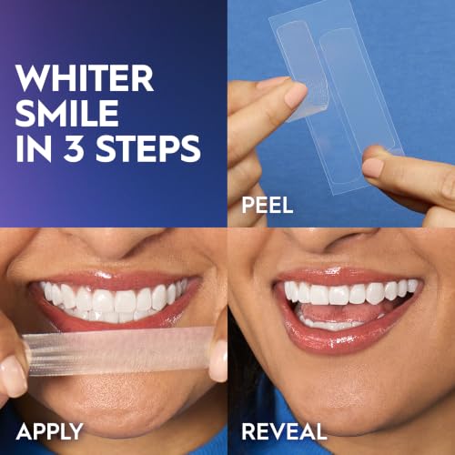 Image of Crest Teeth Whitening Strips, Crest 3D Whitestrips 2 Week Smile Transformation, Enamel Safe Teeth Whitening Kit, 16 Treatments (32 Strips), Whiter Teeth in 2 Weeks, 11 Levels Whiter