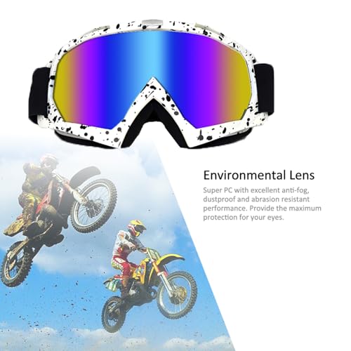 image for 4-FQ Dirt Bike Goggles ATV Motorcycle Gear Motocross Dirtbike Riding R