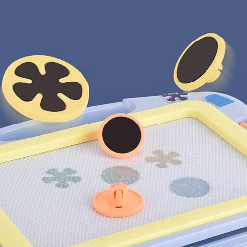 Tableau d'écriture magnétique effaçable pour dessin enfant avec support portable - 7