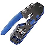 Die Klinge Prämie ist, ist die Schneid Port flach und ohne Grat, der Abstand zwischen zwei Metallklingen ist moderat, kann es leicht das Gummi von verdrillten abschälen, aber es ist nicht einfach abschneiden das Netzwerkkabel