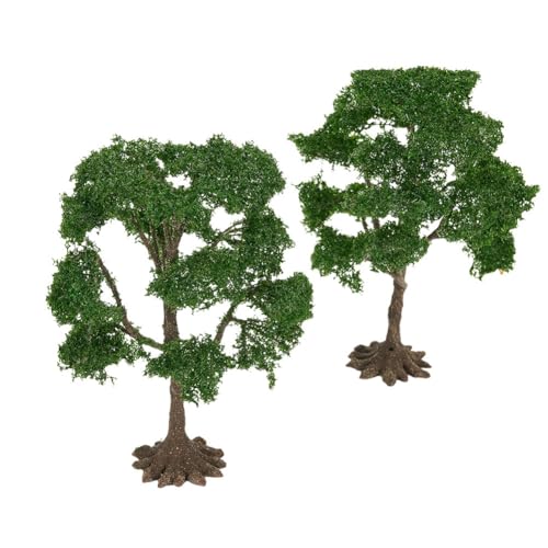 Incorpora la naturaleza a tus modelos con este juego de dos árboles de olmo modelo de altura cómoda (10 cm)