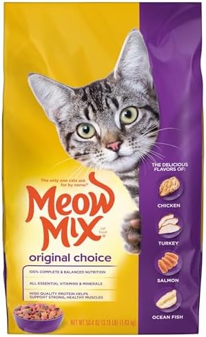 Meow Mix Original Choice Dry Cat Food, 3.15-Pound Bag