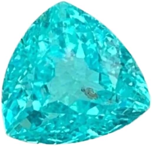 10 Ct Certified Natural Blue Paraiba Tourmaline Trillion Cut Loose Gemstone | Brazilian Origin | Eye-Clean & Transparent Stone for Fine Jewelry Designs
